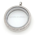 Stylish jewelry matte silver pendants , fashion design magnetic lockets for girls